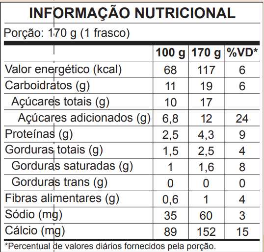 Danone Líquido Batido com Aveia 170g